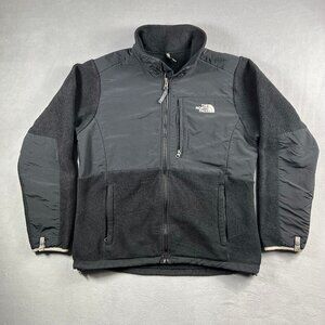 North Face Denali Jacket Womens Large Black Fleece Windproof Polartec Full Zip